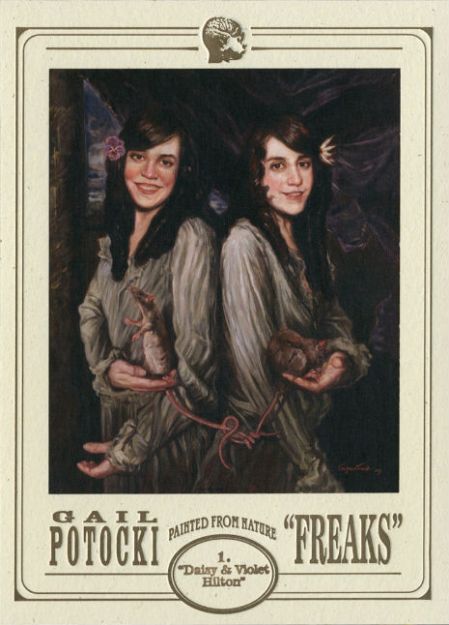 Freaks trading cards #1 - Daisy & Violet Hilton