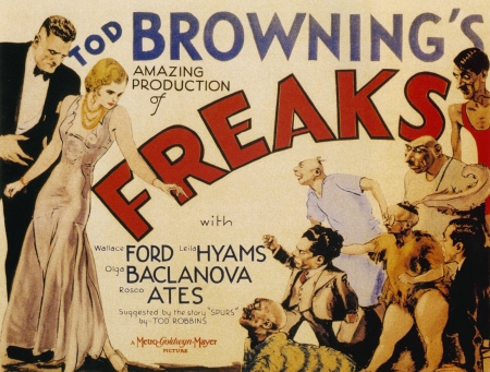 The film poster from the often controversial classic film "Freaks".